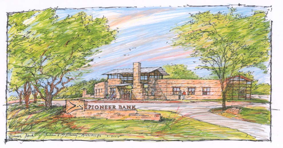Pioneer Bank Dripping Springs Sketch Exterior