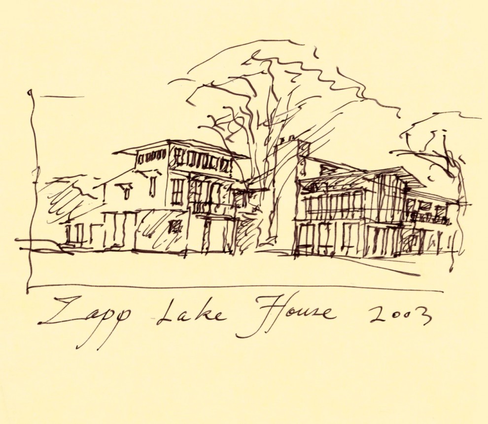 Zapp Lake House Sketch