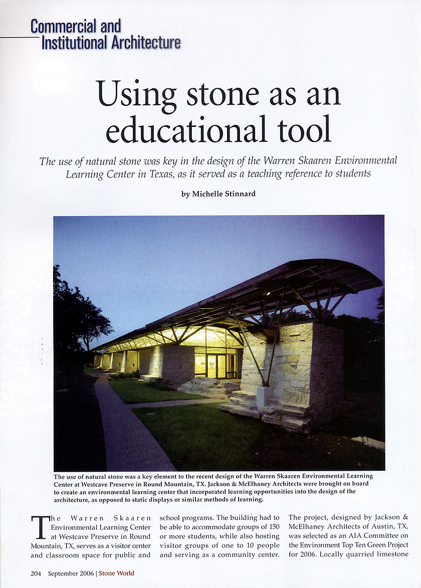 westcave preserve stone world article pg 1