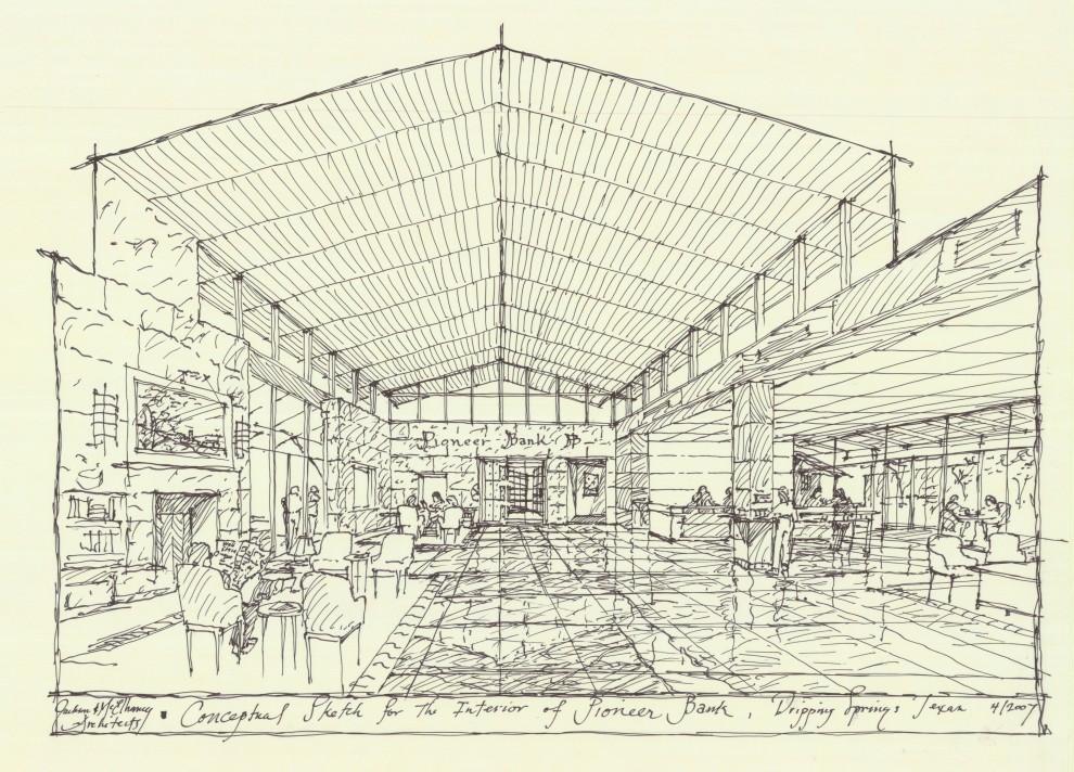 Pioneer Bank Dripping Springs Sketch